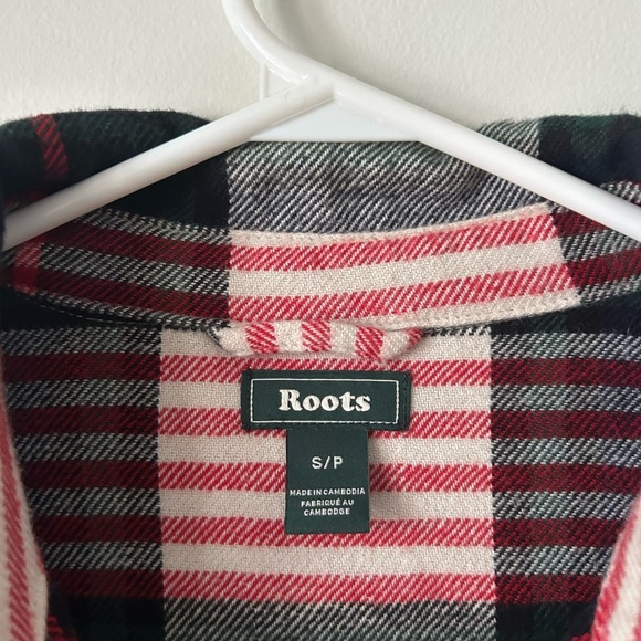 Roots Plaid Red, Blue, Black & Green Flannel - Picture 4 of 4
